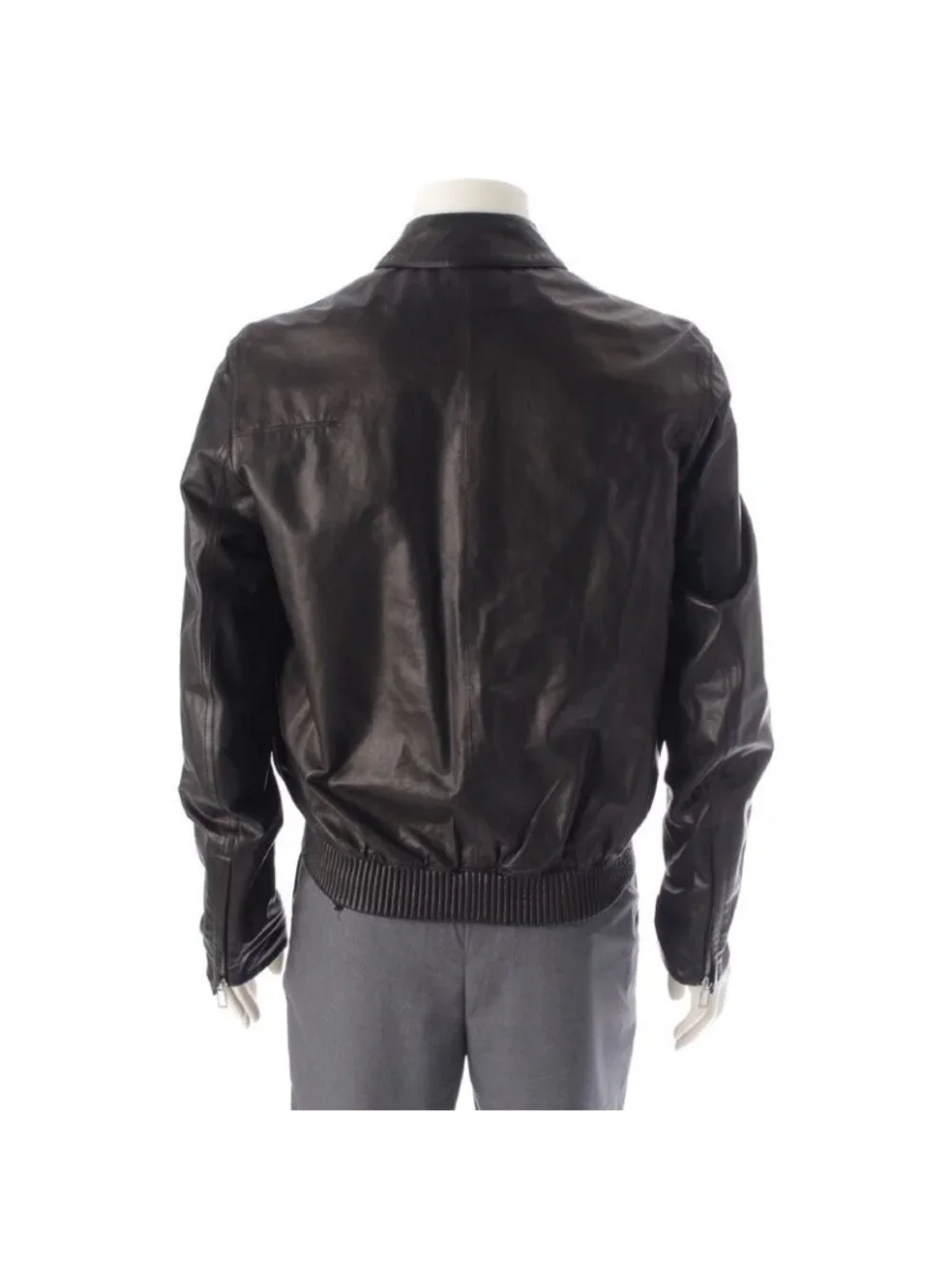 Dior Homme Ash Period Lamb Leather Chris Van Zip Up Blouson Jacket